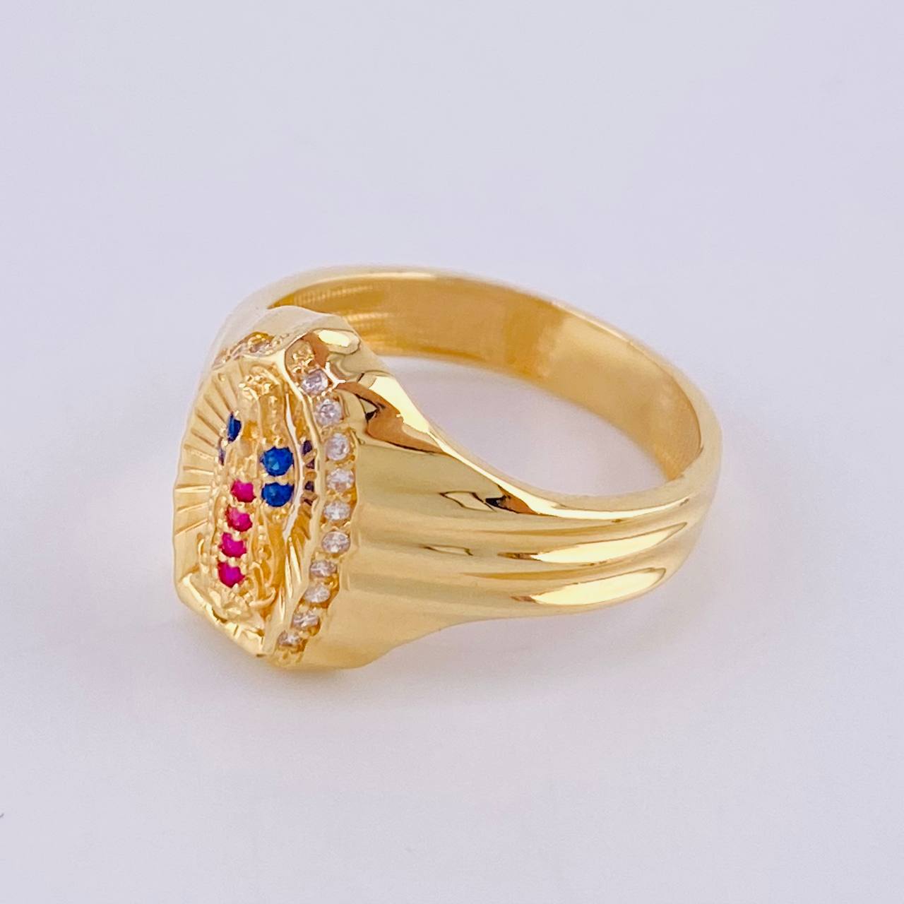 Anillo Virgen Guadalupe 4.55 g / T7 1/4 Oro Amarillo 18K