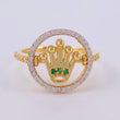 Anillo Corona Movil 4.2 g / T7 3/4 Oro Amarillo 18K