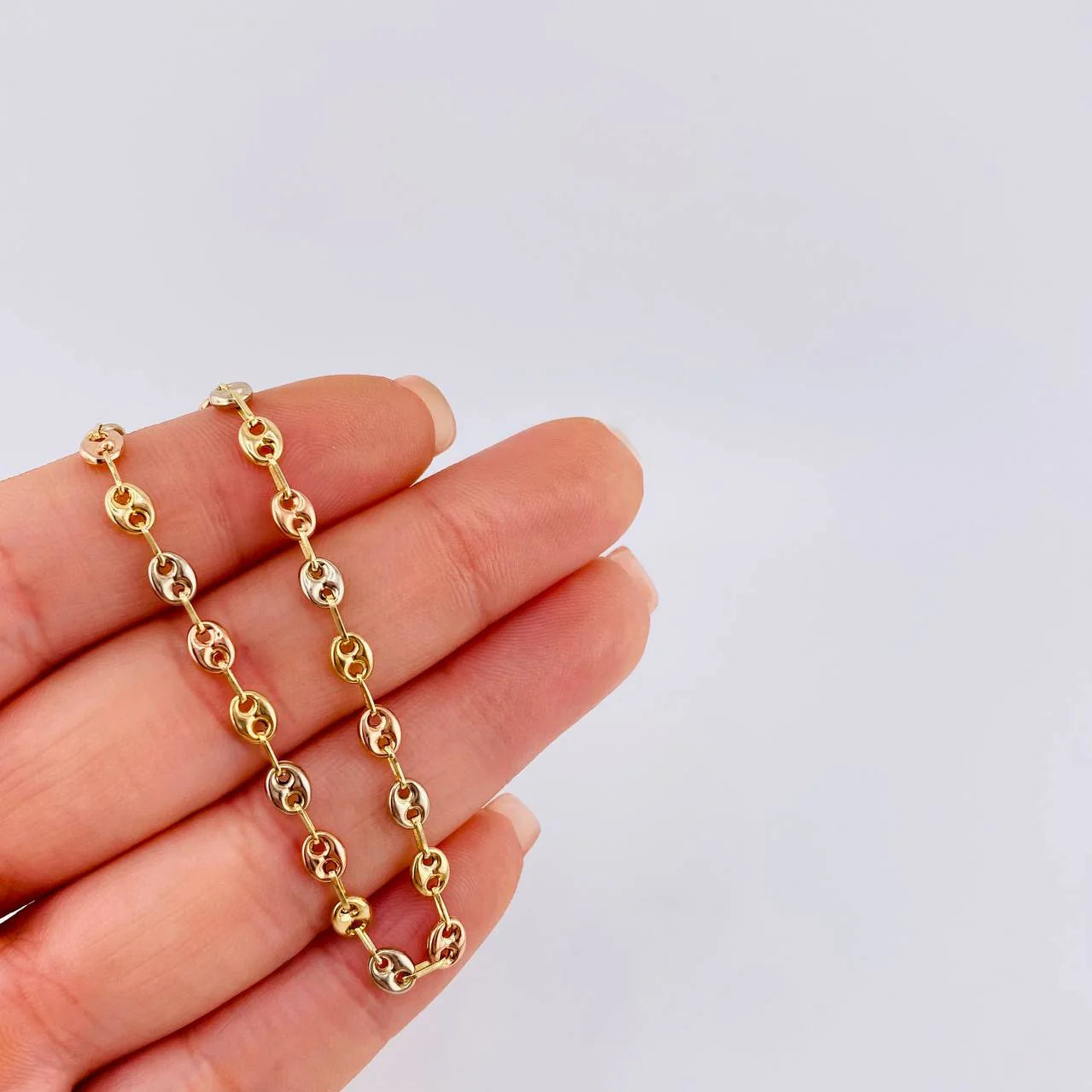 Cadena Gc 5.5 g / 50.5 cm / 3.45 mm Tres Oros 18K
