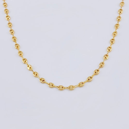 Cadena GC 3.7g / 40cm / 3.2mm Oro Amarillo 18K