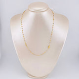 Cadena Denario Virgen Milagrosa 2.85 g / 45 cm / 2,25 mm Tres Oros 18K
