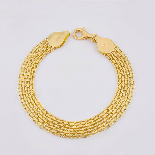 Pulso Chino 12.1 g / 19.5 cm / 9.1 mm Oro Amarillo 18K