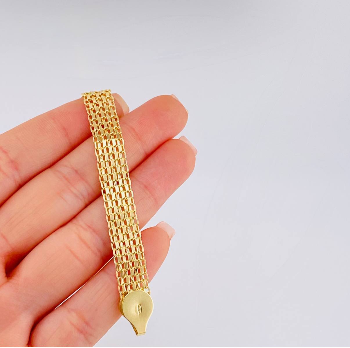 Pulso Chino 12.3 g / 19 cm / 8.7 mm Oro Amarillo 18K