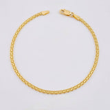 Pulso Chino 3.55 g / 21,5 cm / 2,5 mm Oro Amarillo 18K