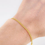 Pulso Chino 3.35 g / 20 cm / 2,55 mm Oro Amarillo 18K