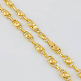 Cadena Rustica Burbuja 14.3 g / 60 cm / 4,7 mm Oro Amarillo 18K