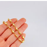 Cadena Rustica Barril 14.15 g / 60 cm / 4,5 mm Oro Amarillo 18K