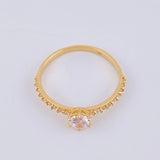 Anillo Solitario Tupido 2.05 g / T6 3/4 Oro Amarillo 18K