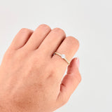 Anillo Solitario Túpido 1.85 g / T7 Oro Amarillo 18K