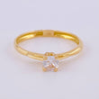 Anillo Solitario 1.6 g / T7 Oro Amarillo 18K