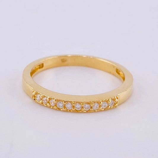 Anillo Carril Interno 2.6 g / T6 1/2 Oro Amarillo 18K