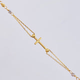 Cadena Denario Virgen Milagrosa 3.8 g / 45 cm / 2,45 mm Tres Oros 18K