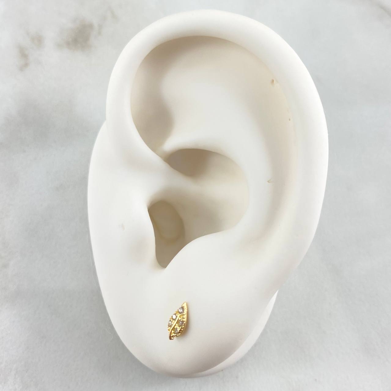 Topos Hoja 0.6gr / Oro 18K *