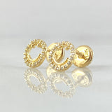 Topos Cara Feliz 0.8gr / Oro 18K *