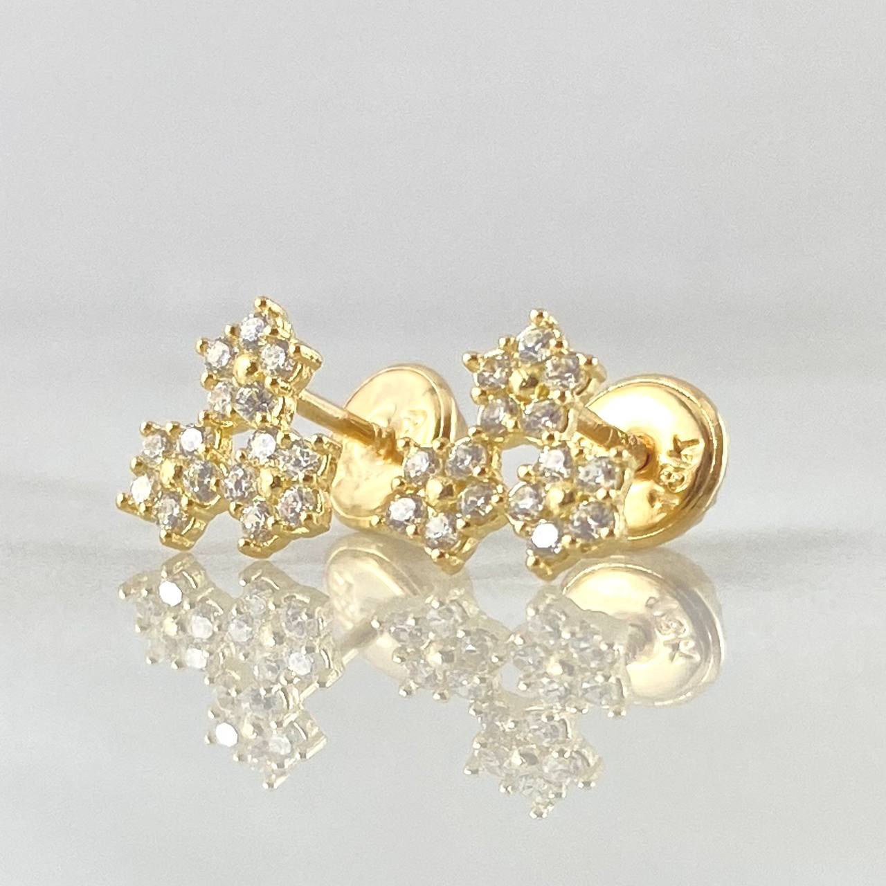 Topos Trio Flores 1.1gr / Oro 18K *