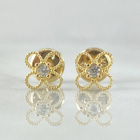 Topos Flor 0.65gr / Oro 18K
