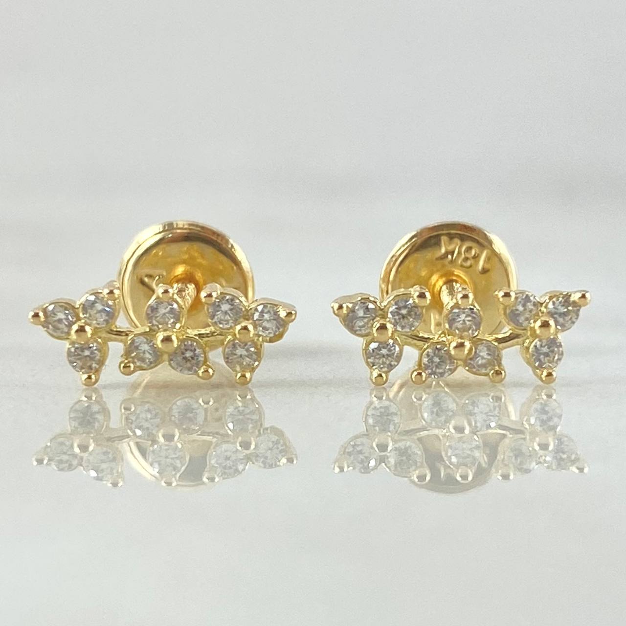 Topos Arco Flores 0.9gr / 1cm / Oro 18K ©