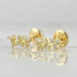 Topos Arco Flores 0.9gr / 1cm / Oro 18K ©