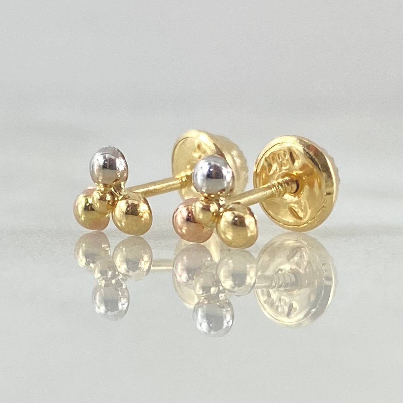 Topos Cuatro Bolas 0.5gr / Oro 18K