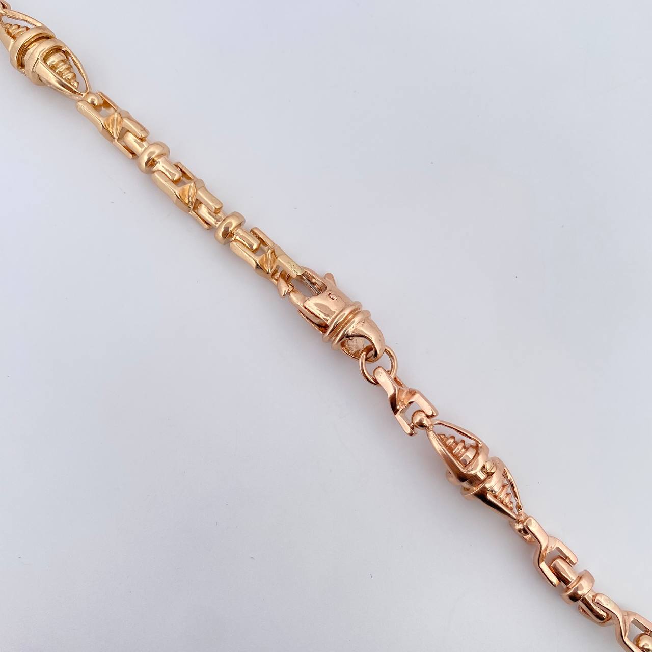 Cadena Dubai Rustica 128.1gr / 69.4cm / 8mm Oro Rosa 18K $
