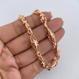 Cadena Dubai Rustica 128.1gr / 69.4cm / 8mm Oro Rosa 18K $