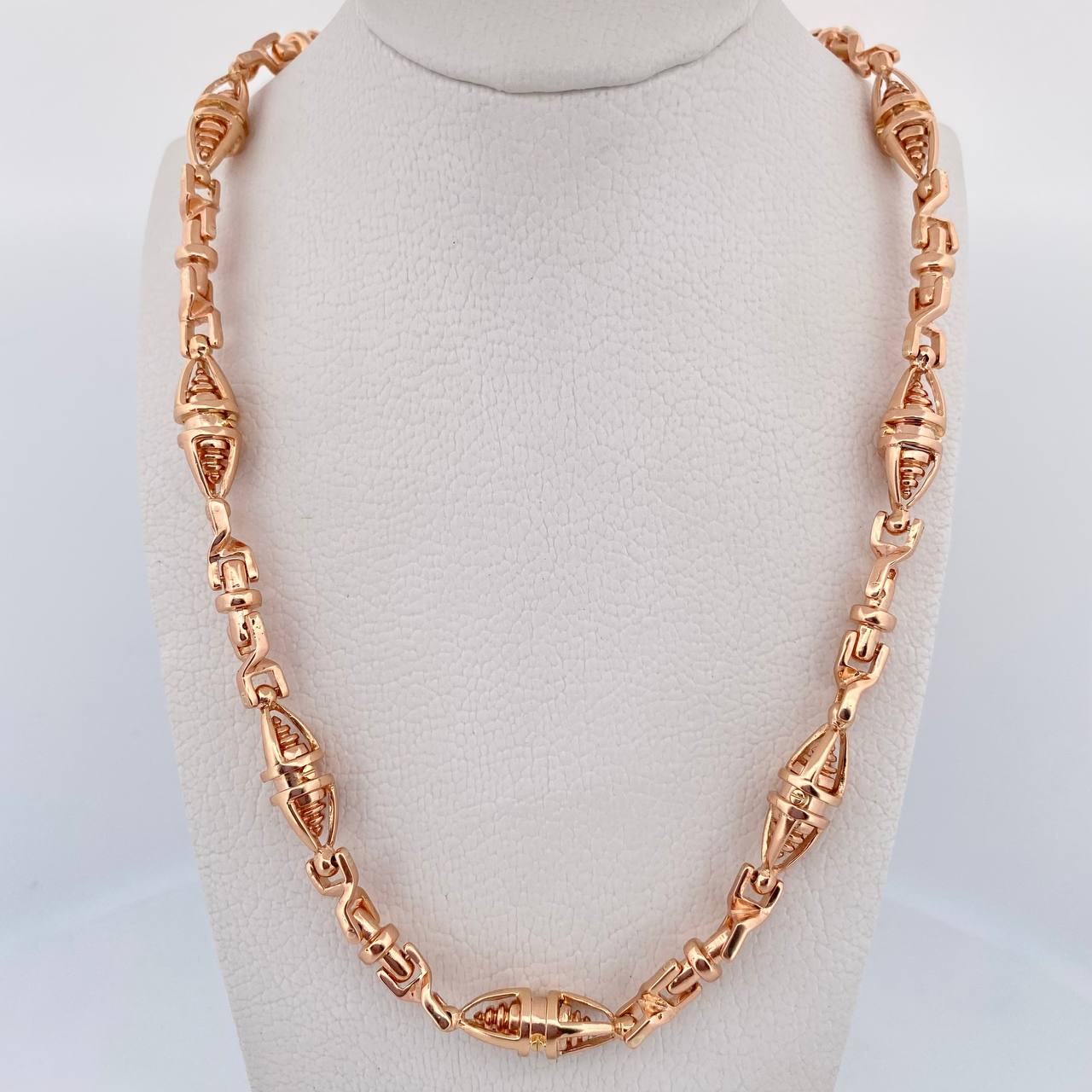 Cadena Dubai Rustica 128.1gr / 69.4cm / 8mm Oro Rosa 18K $