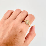 Anillo Trebol Dorado 3.1gr / T6 / Oro Amarillo Nac.Esp. 18K