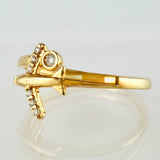 Anillo Avion 1.3gr / T5 1/2 / Oro Amarillo 18K
