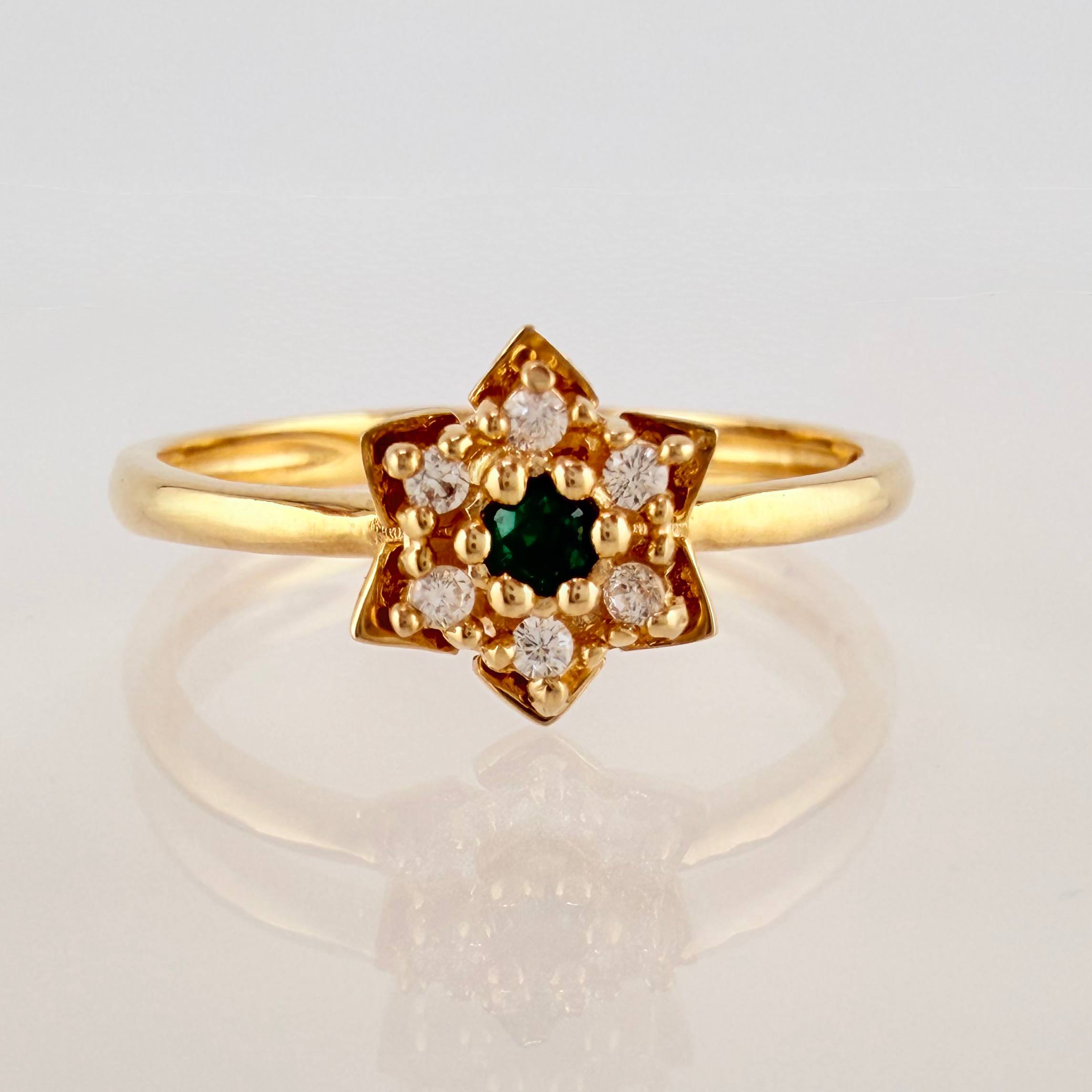 Anillo Estrella 2.05gr / T7 / Oro Amarillo 18K