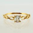 Anillo Solitario Ojos 1.05gr / T5 3/4 / Oro Amarillo 18K