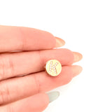 Dije Herraje Letra K 1.25gr / 1cm / Oro Amarillo 18K *