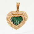 Dije Halo Corazón Tupido 9.75g / 3.5cm Oro Amarillo 18K