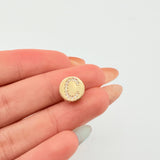 Dije Herraje Letra C 1.3gr / 1cm / Oro Amarillo 18K
