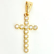 Dije Cruz Tupida 0.95gr / 2.7cm / Oro Amarillo 18K