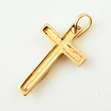 Dije Cruz Cristo Minimalista 1.45gr / 2.5cm / Oro Amarillo 18K