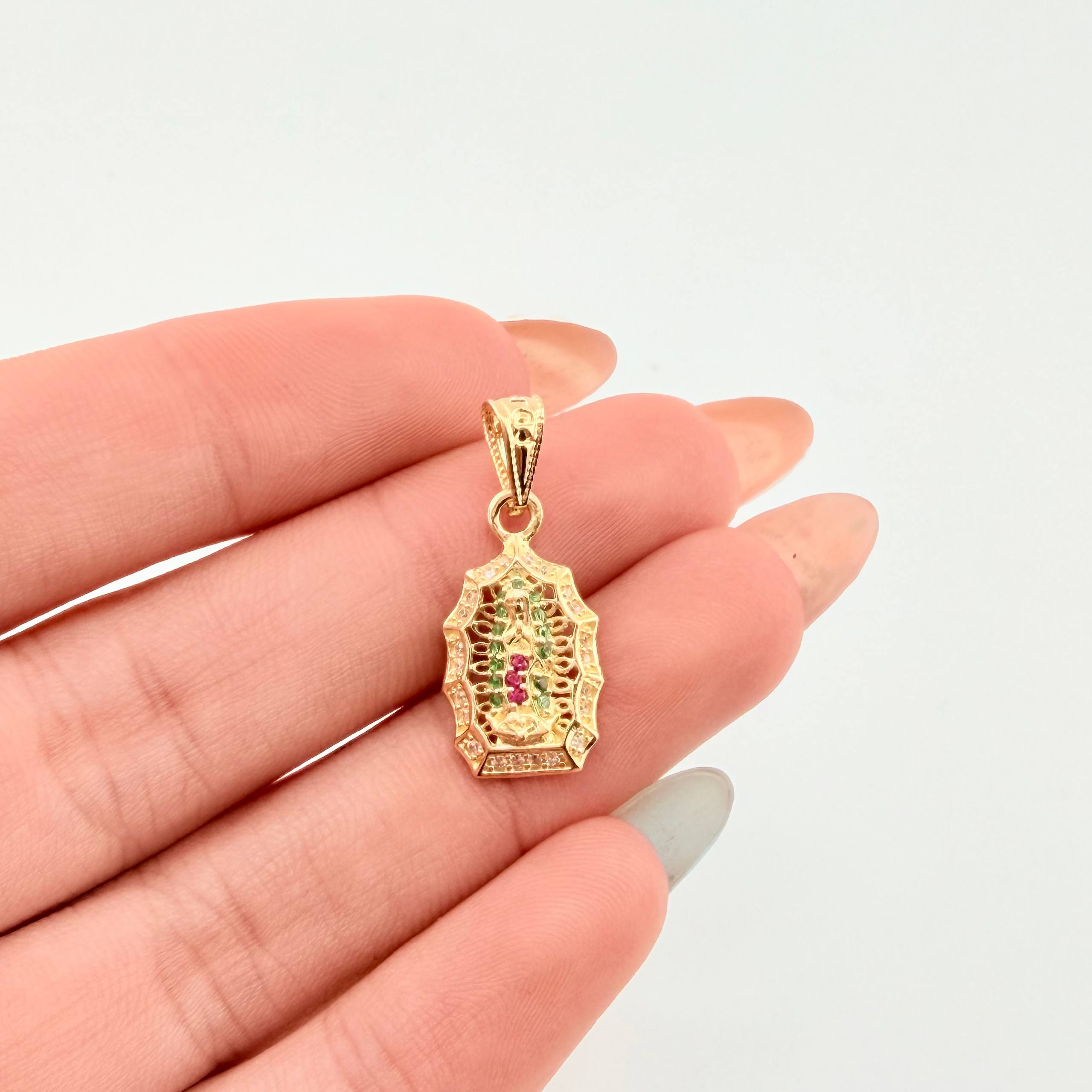 Dije Virgen Guadalupe 1.35gr / 2.3cm / Oro Amarillo 18K