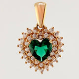 Dije Halo Corazon 2.05gr / 1.9cm / Oro Amarillo 18K ©