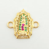 Herraje Virgen Guadalupe 1.3gr / 1.6cm / Oro Amarillo 18K