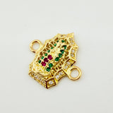 Herraje Virgen Guadalupe 1.3gr / 1.6cm / Oro Amarillo 18K