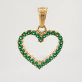 Dije Corazon Doble Faz 1.4gr / 1.9cm / Oro Amarillo 18K ©