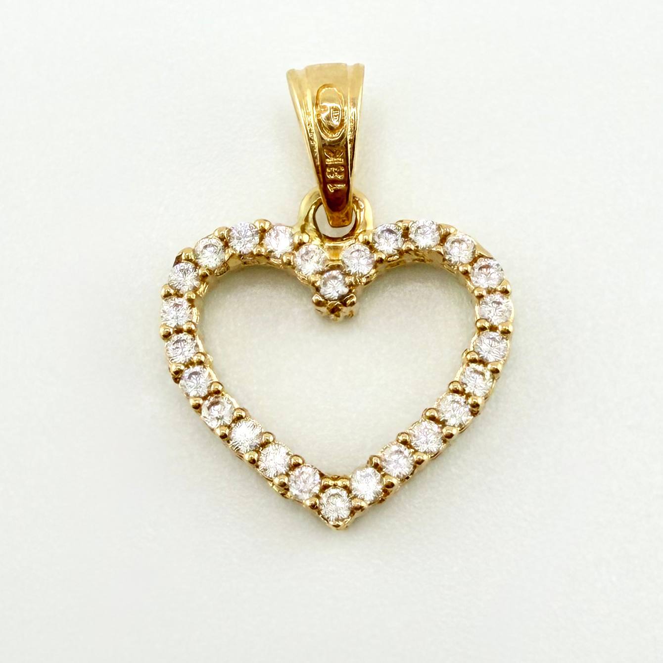 Dije Corazon Doble Faz 1.4gr / 1.9cm / Oro Amarillo 18K ©