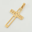Dije Cruz Jesús 1.5gr / 3.5cm / Oro Amarillo 18K *