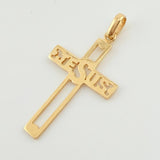 Dije Cruz Jesús 1.5gr / 3.5cm / Oro Amarillo 18K *