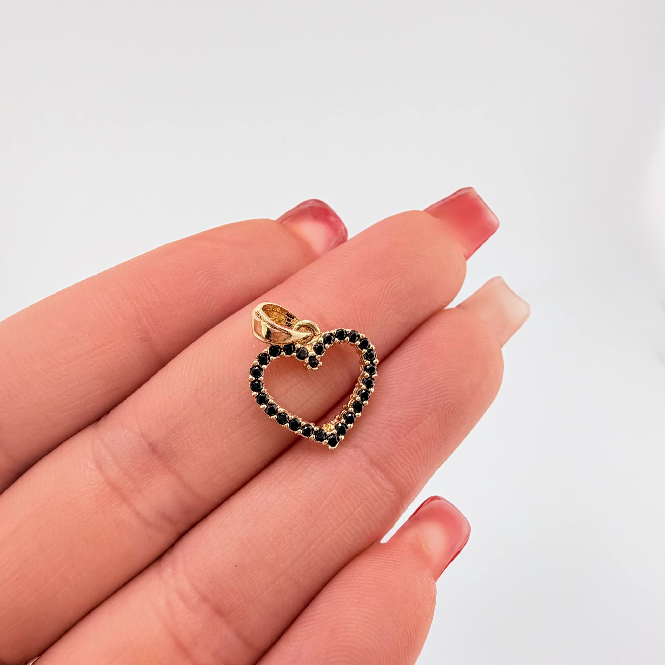 Dije Corazon Doble Faz 1.45gr / 1.9cm / Oro Amarillo 18K ©