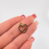 Dije Corazon Doble Faz 1.45gr / 1.9cm / Oro Amarillo 18K ©