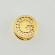 Dije Herraje Letra G 1.3gr / 1cm / Oro Amarillo 18K