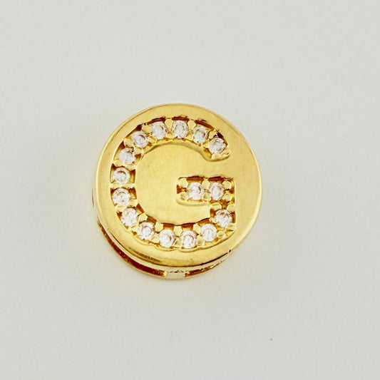 Dije Herraje Letra G 1.3gr / 1cm / Oro Amarillo 18K