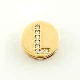 Dije Herraje Letra L 1.35gr / 1cm / Oro Amarillo 18K