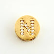 Dije Herraje Letra N 1.5gr / 1cm / Oro Amarillo 18K ©
