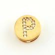 Dije Herraje Letra P 1.5gr / 1cm / Oro Amarillo 18K *